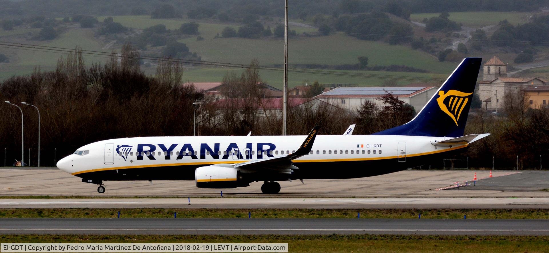 EI-GDT, 2018 Boeing 737-800 C/N 44815, Foronda - Vitoria-Gasteiz - España