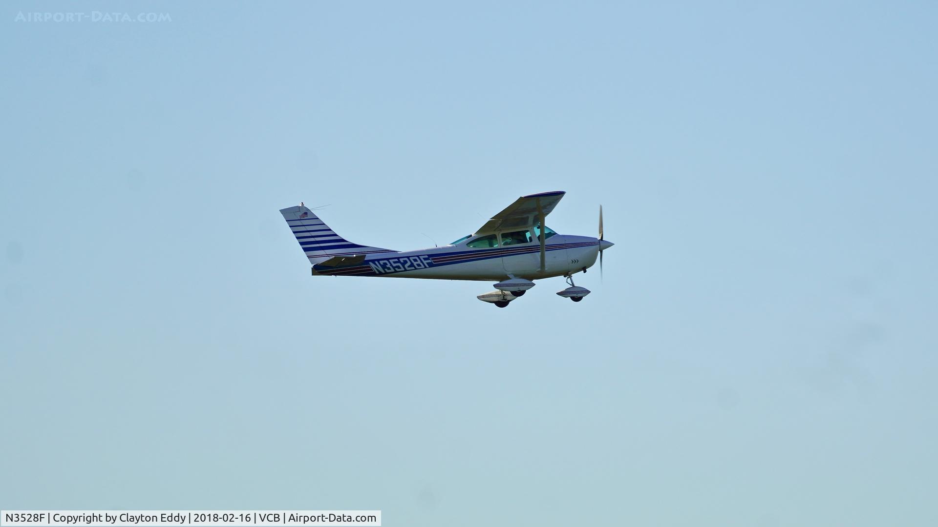 N3528F, 1966 Cessna 182J Skylane C/N 18257528, Nut Tree Airport Vacaville California 2018.
