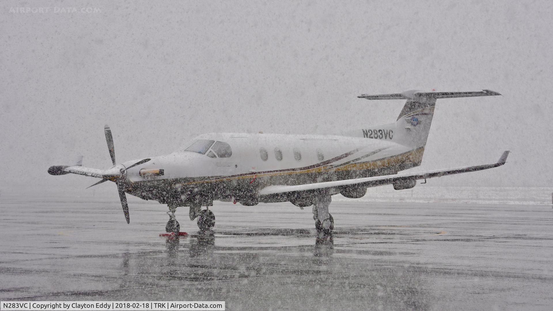 N283VC, 2005 Pilatus PC-12/45 C/N 679, Truckee Airport California 2018.