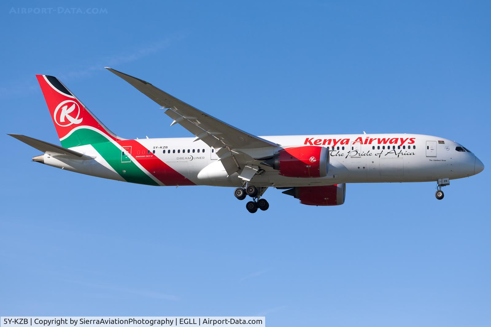 5Y-KZB, 2014 Boeing 787-8 Dreamliner C/N 35511, Kenya Airways