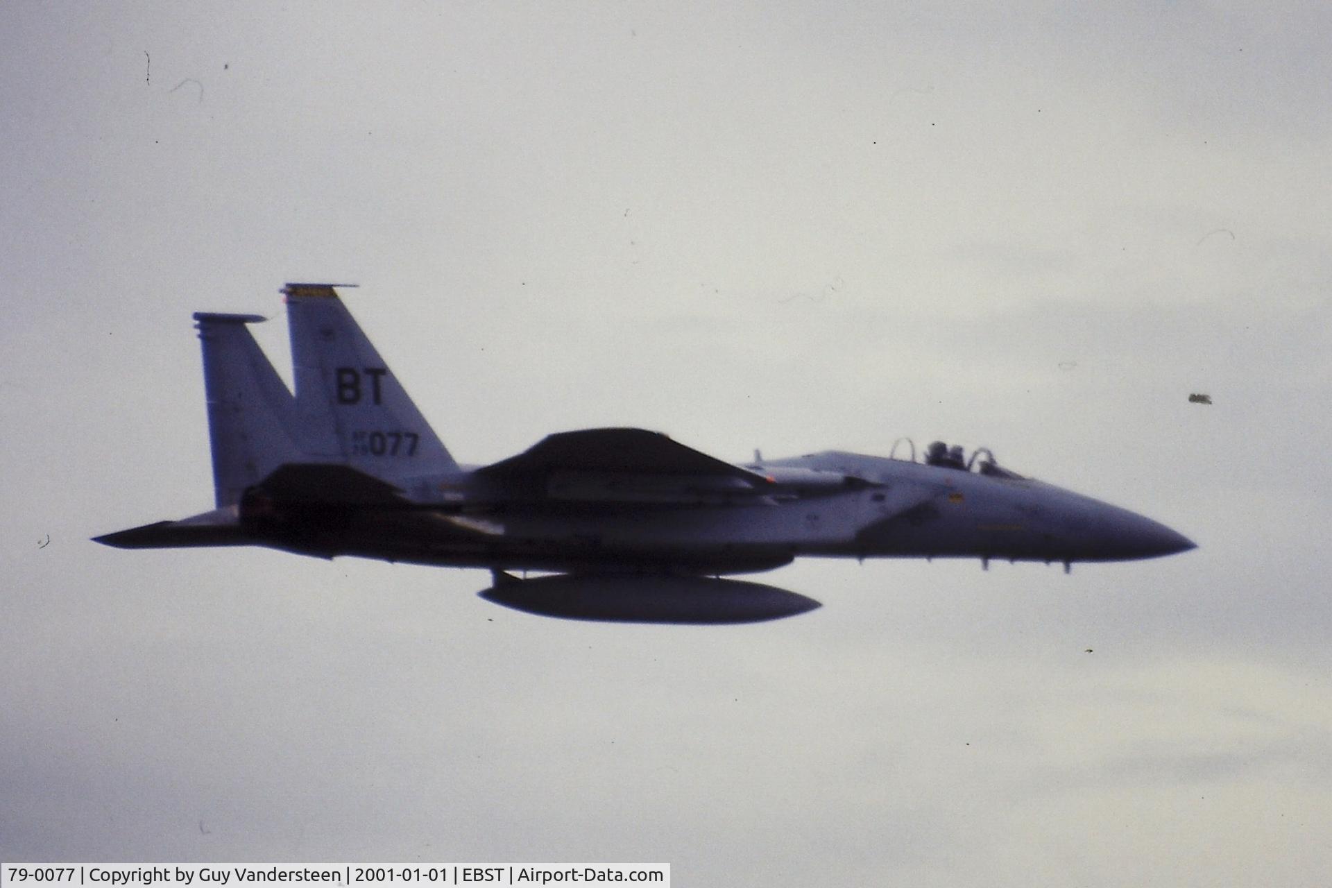 79-0077, 1979 McDonnell Douglas F-15C Eagle C/N 0626/C146, USAF F-15C 79-0077 @ EBST electronic warfare meeting 1986