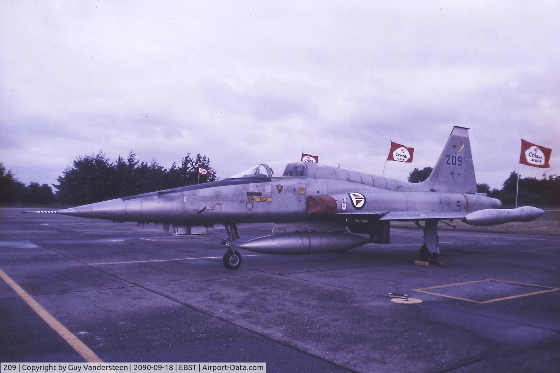 209, 1966 Northrop F-5A Freedom Fighter C/N N.7032, RNoAF F-5A @ EBST Sept 1984