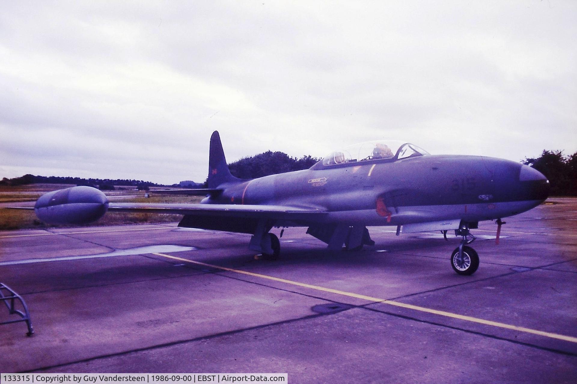 133315, Canadair CT-133A Silver Star C/N T33-315, CAF CT-133A 133315 @ EBST Sept 1986