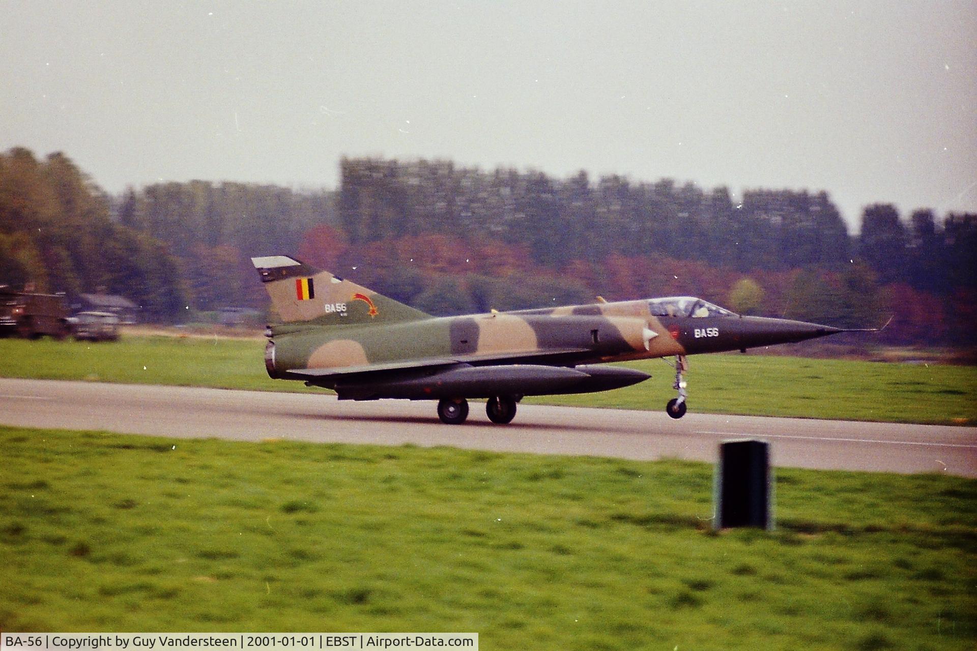 BA-56, Dassault Mirage VBA C/N 56, BAF Mirage V BA-56 @ EBST eighties