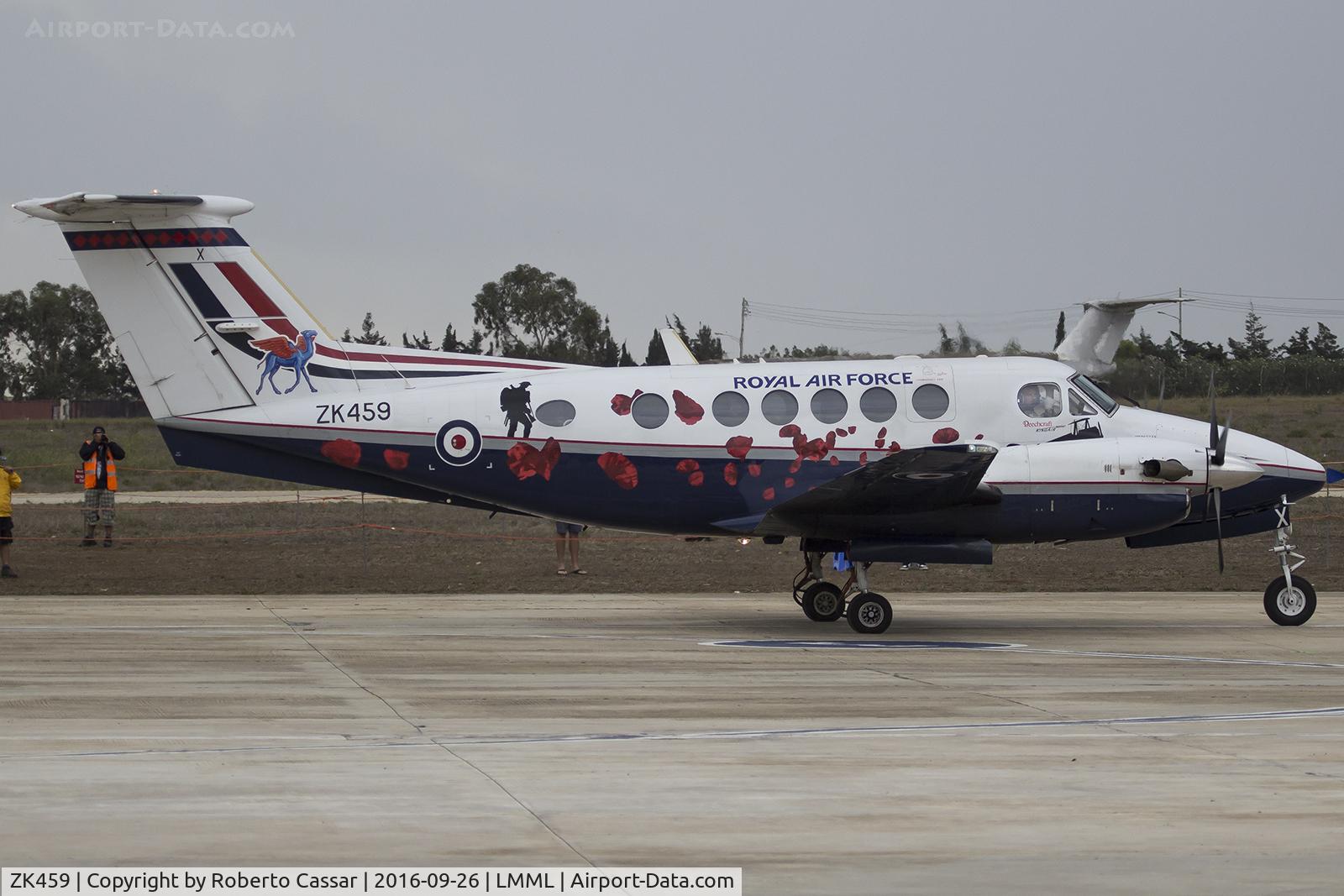ZK459, 2007 Hawker Beechcraft B200GT King Air C/N BY-36, Malta International Airshow 2016