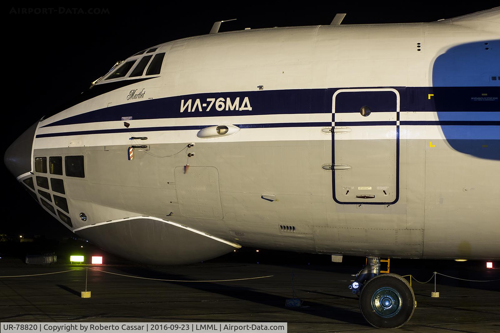 UR-78820, 1989 Ilyushin Il-76MD C/N 0093496907, Malta International Airshow 2016