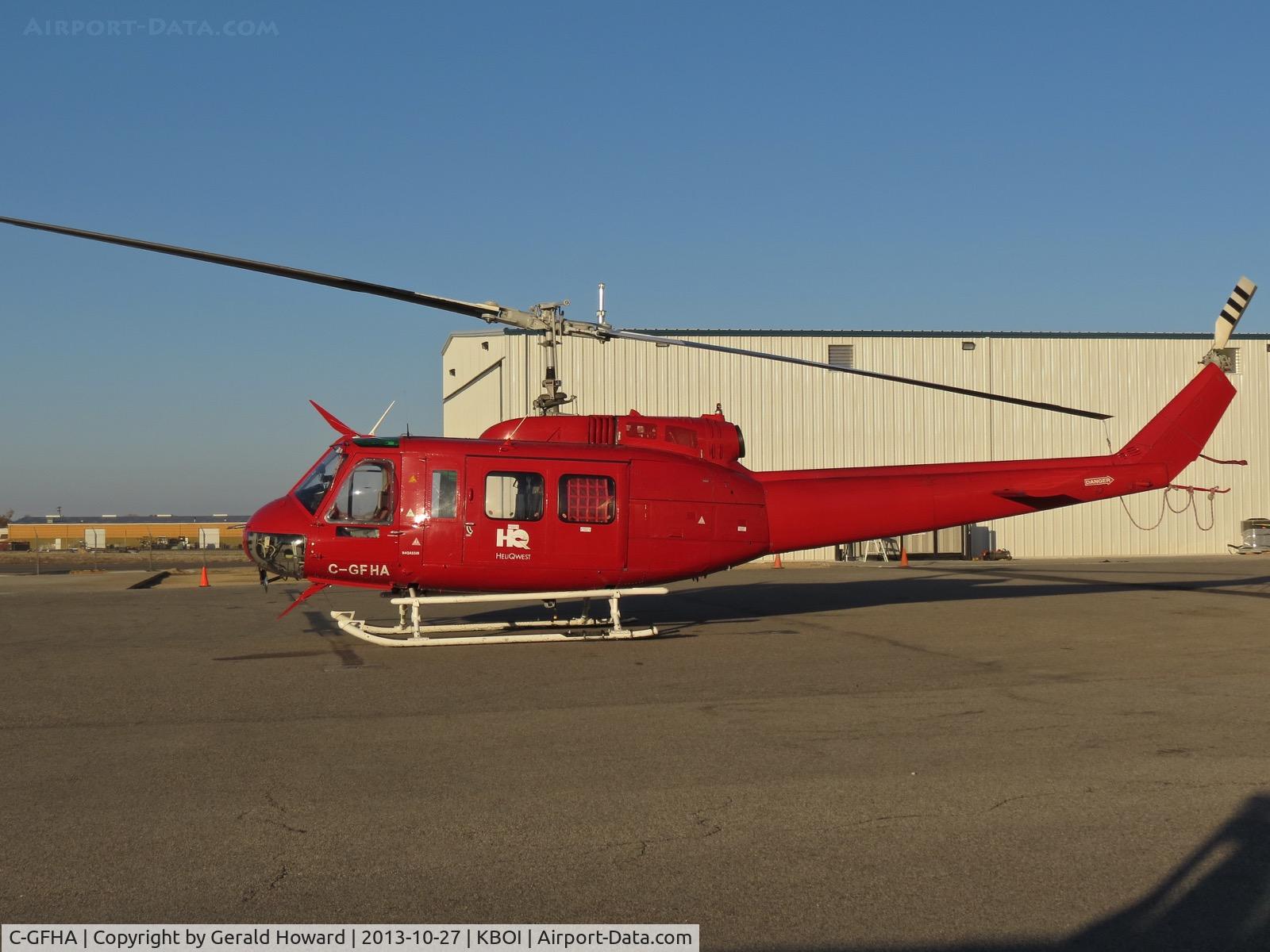 C-GFHA, 1971 Bell 205A-1 C/N 30086, Parked on the south GA ramp.