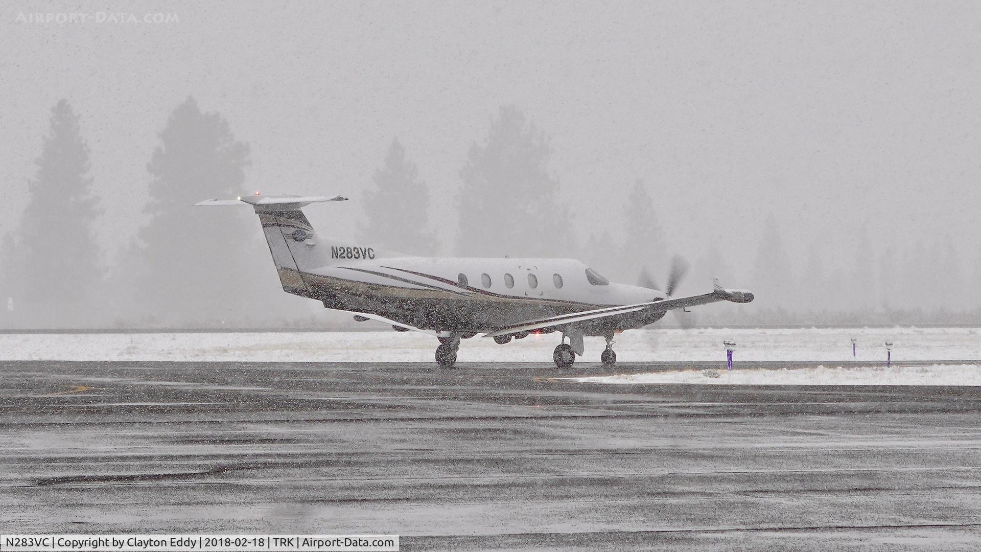 N283VC, 2005 Pilatus PC-12/45 C/N 679, Truckee Airport California 2018.