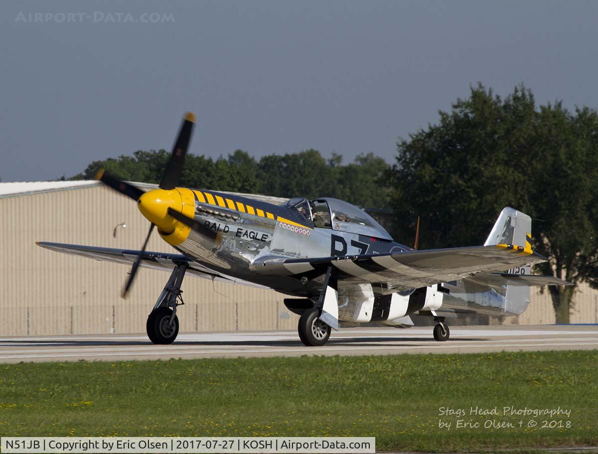 N51JB, 1944 North American P-51D Mustang C/N 122-39488, Bald Eagle at Airventure