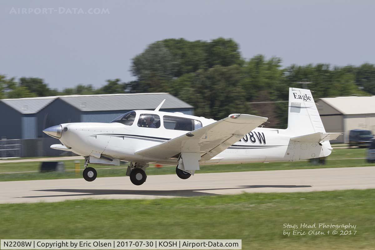N2208W, 2000 Mooney M20S Eagle C/N 30-0048, M20S departing Airventure