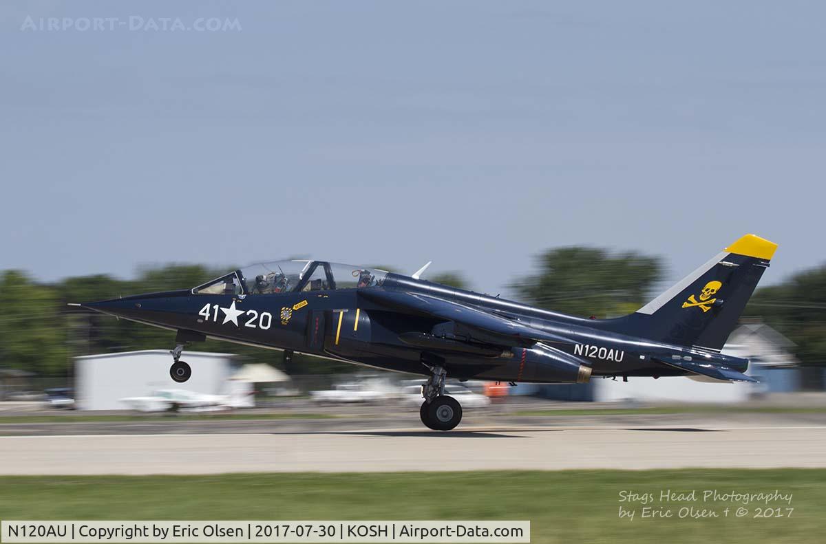N120AU, 1981 Dassault-Dornier Alpha Jet A C/N 0120, Alpha Jet departing Airventure