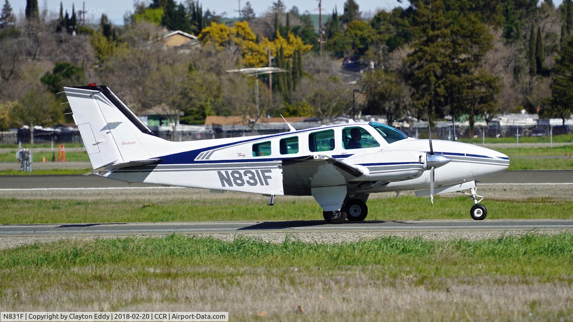 N831F, 1996 Raytheon Aircraft Company 58 C/N TH-1805, Buchanan Field Concord California 2018.