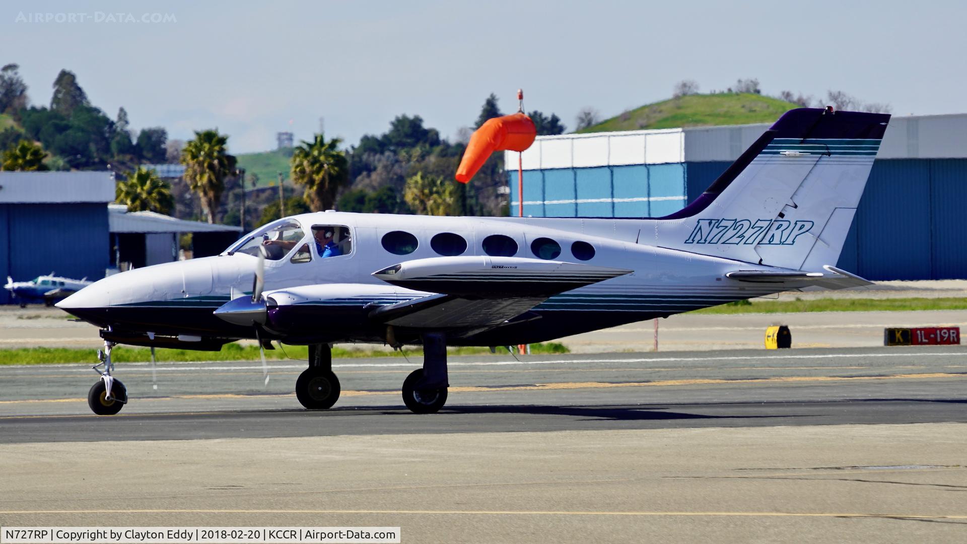 N727RP, 1973 Cessna 414 Chancellor C/N 414-0385, Buchanan Field Concord California 2018.