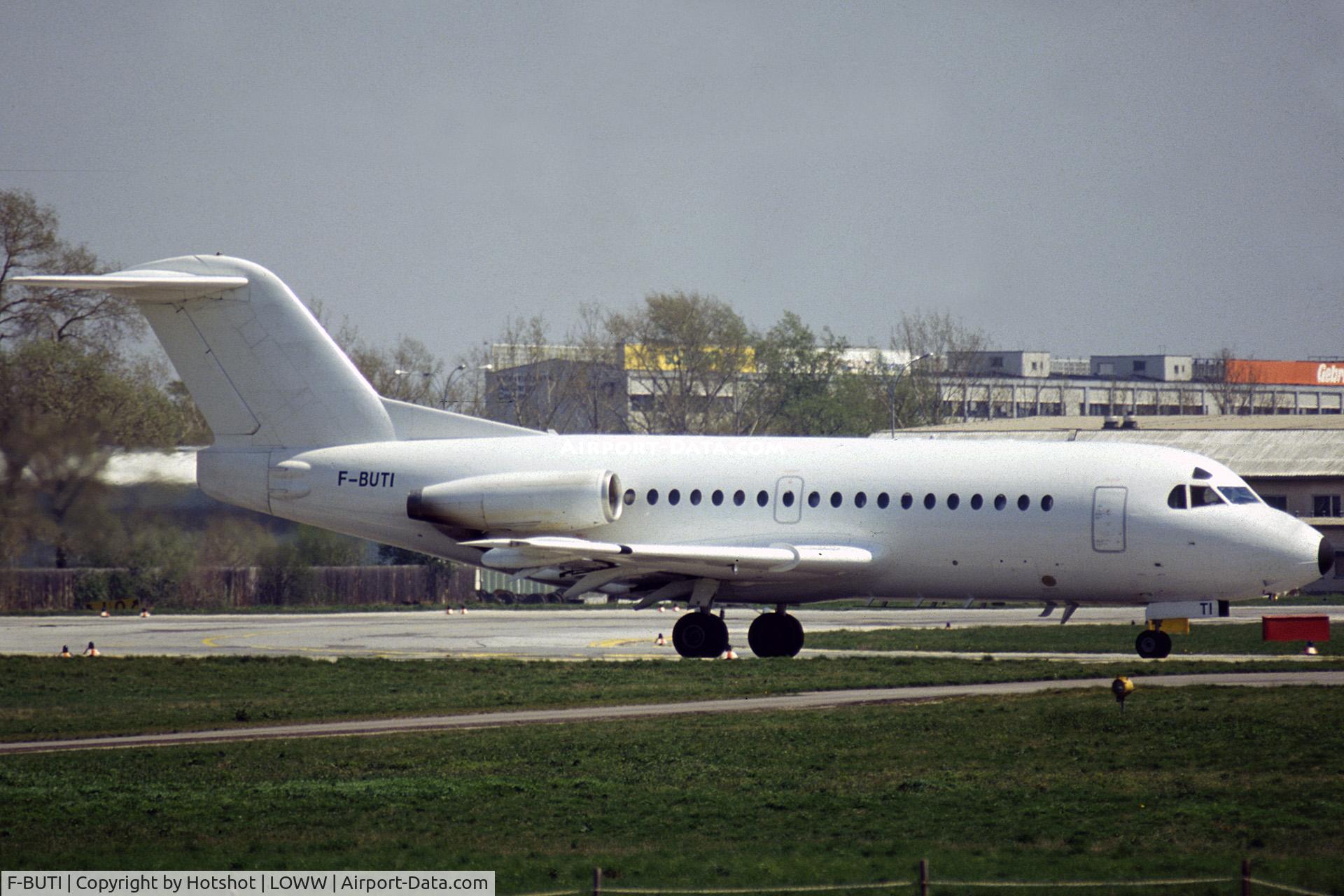 F-BUTI, 1971 Fokker F.28-1000 Fellowship C/N 11034, Temporarely in all white