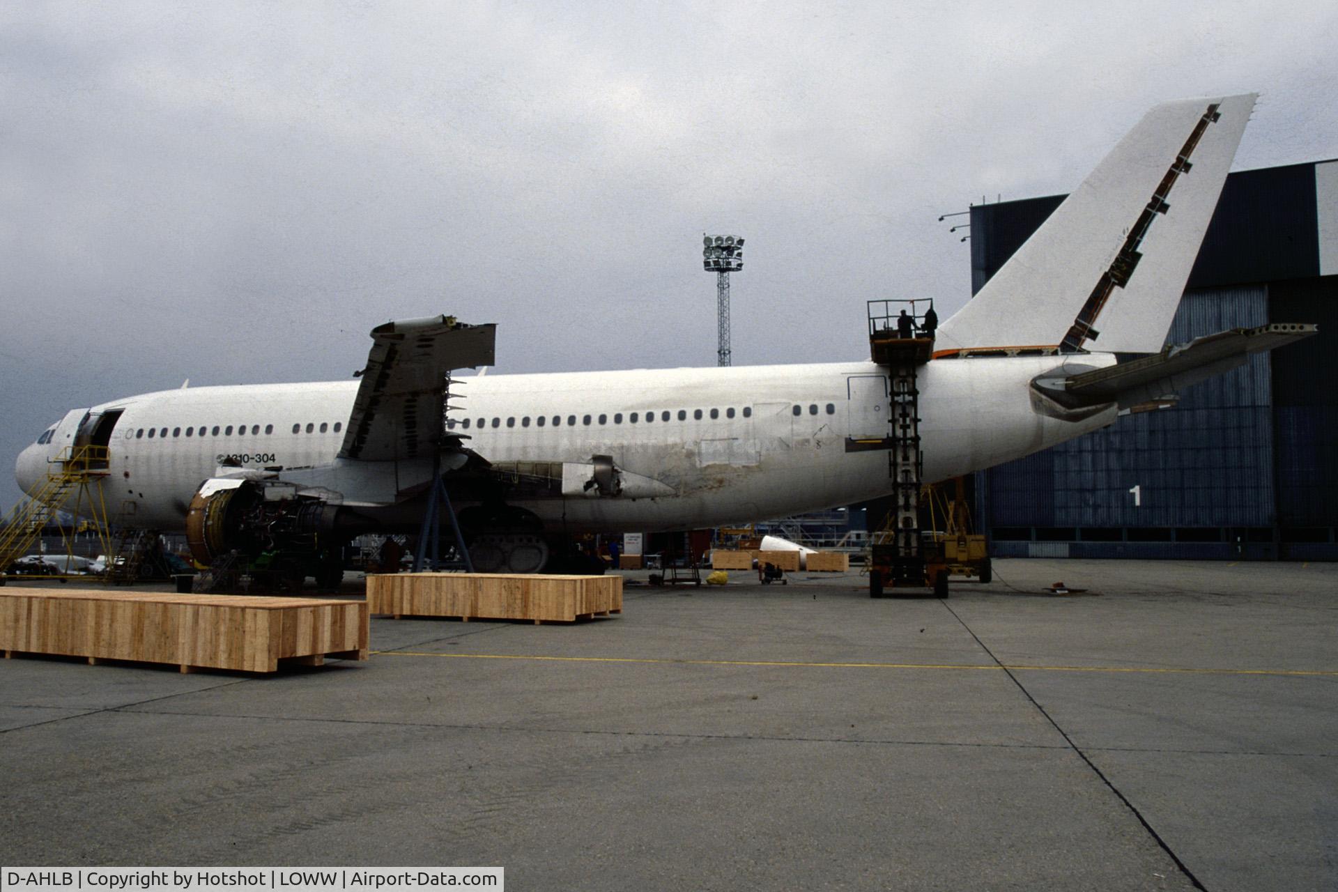 D-AHLB, 1989 Airbus A310-304 C/N 528, Being broken-up after the crash in Hapag Lloyd service