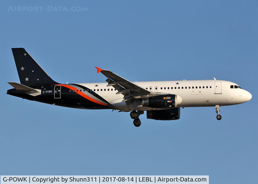 G-POWK, 2011 Airbus A320-233 C/N 4701, Landing rwy 25R... Norwegian flight this day...
