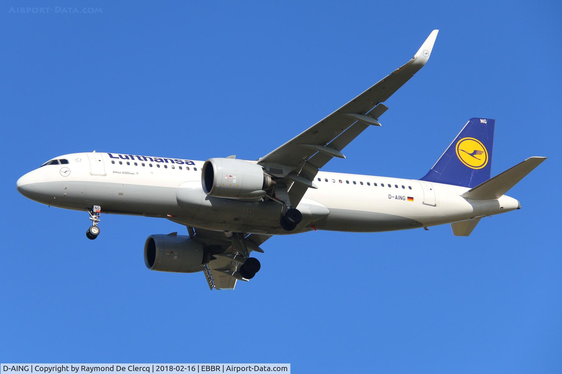 D-AING, 2017 Airbus A320-271N C/N 7588, Final rwy 25L