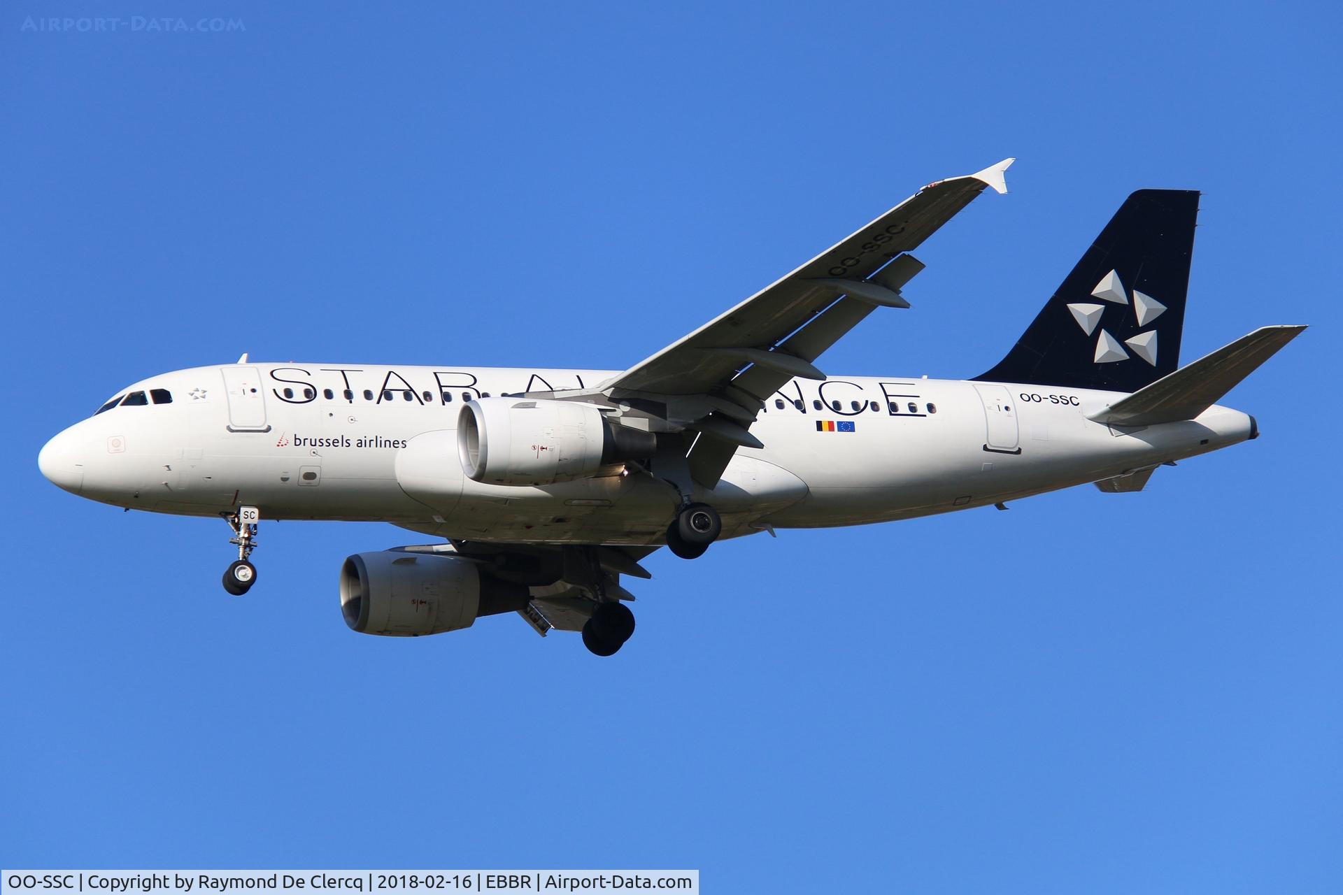 OO-SSC, 1999 Airbus A319-112 C/N 1086, Final rwy 25R