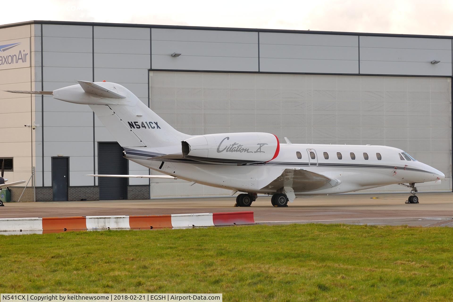 N541CX, 1997 Cessna 750 Citation X Citation X C/N 750-0036, Parked at Norwich following overnight stay.