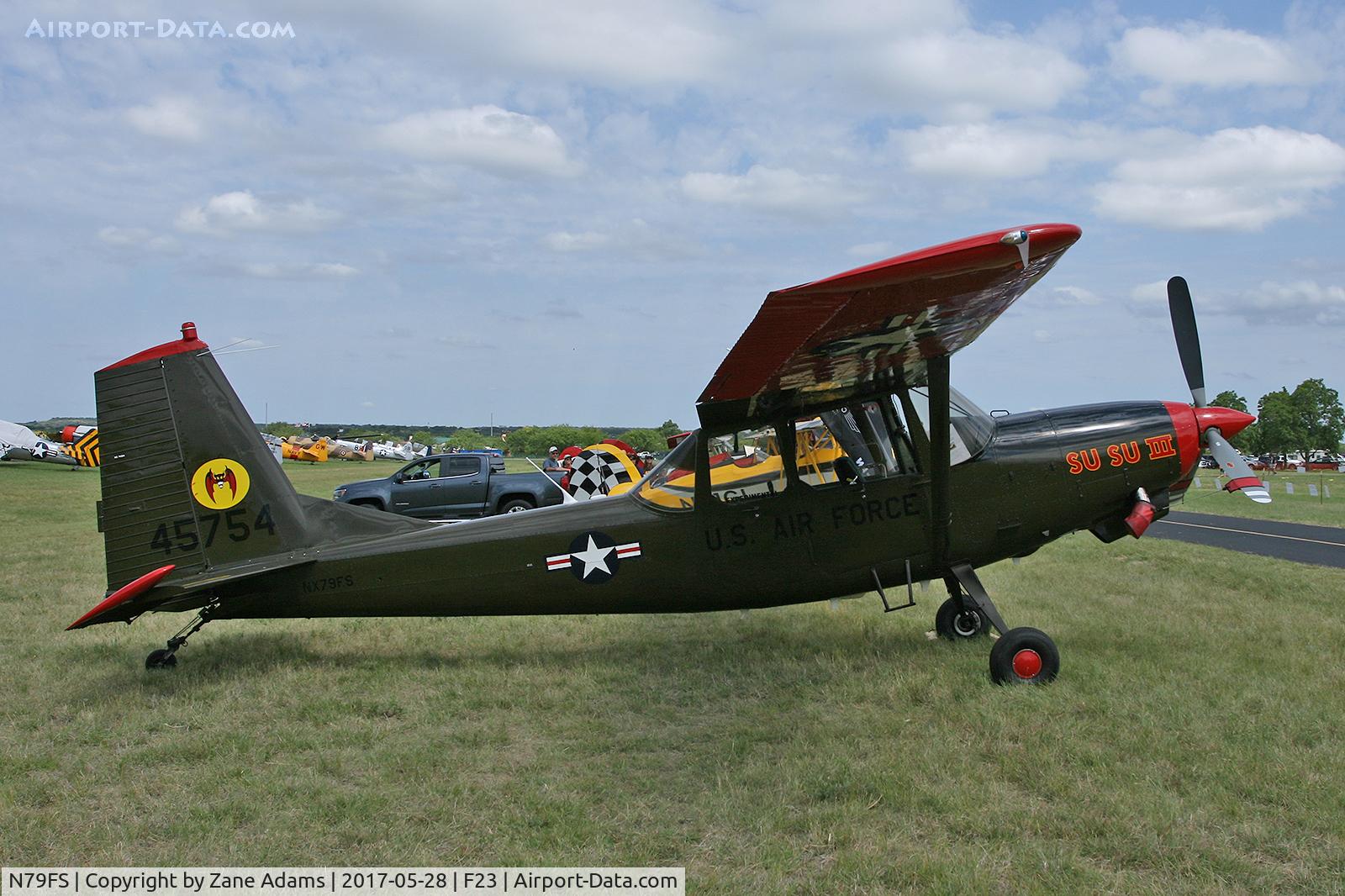 N79FS, 1979 SIAI-Marchetti SM-1019A C/N 066A, At the 2016 Ranger, Texas  Fly-in