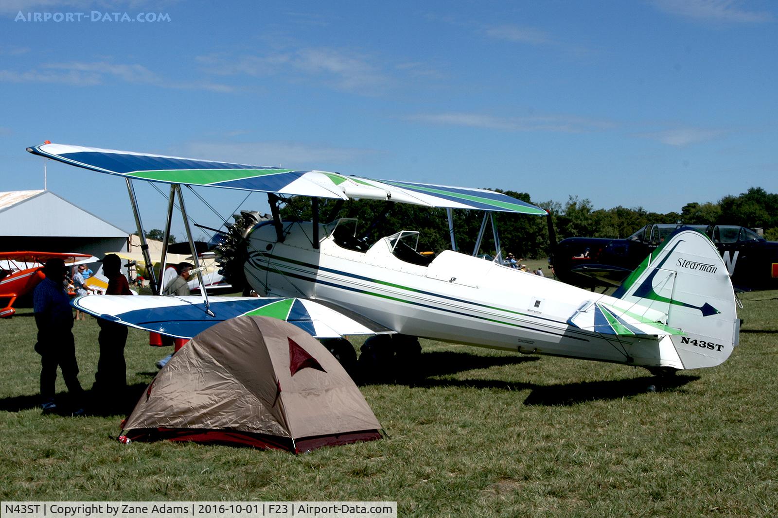 N43ST, 1943 Boeing A75 C/N 75-7310, At the 2016 Ranger, Texas  Fly-in