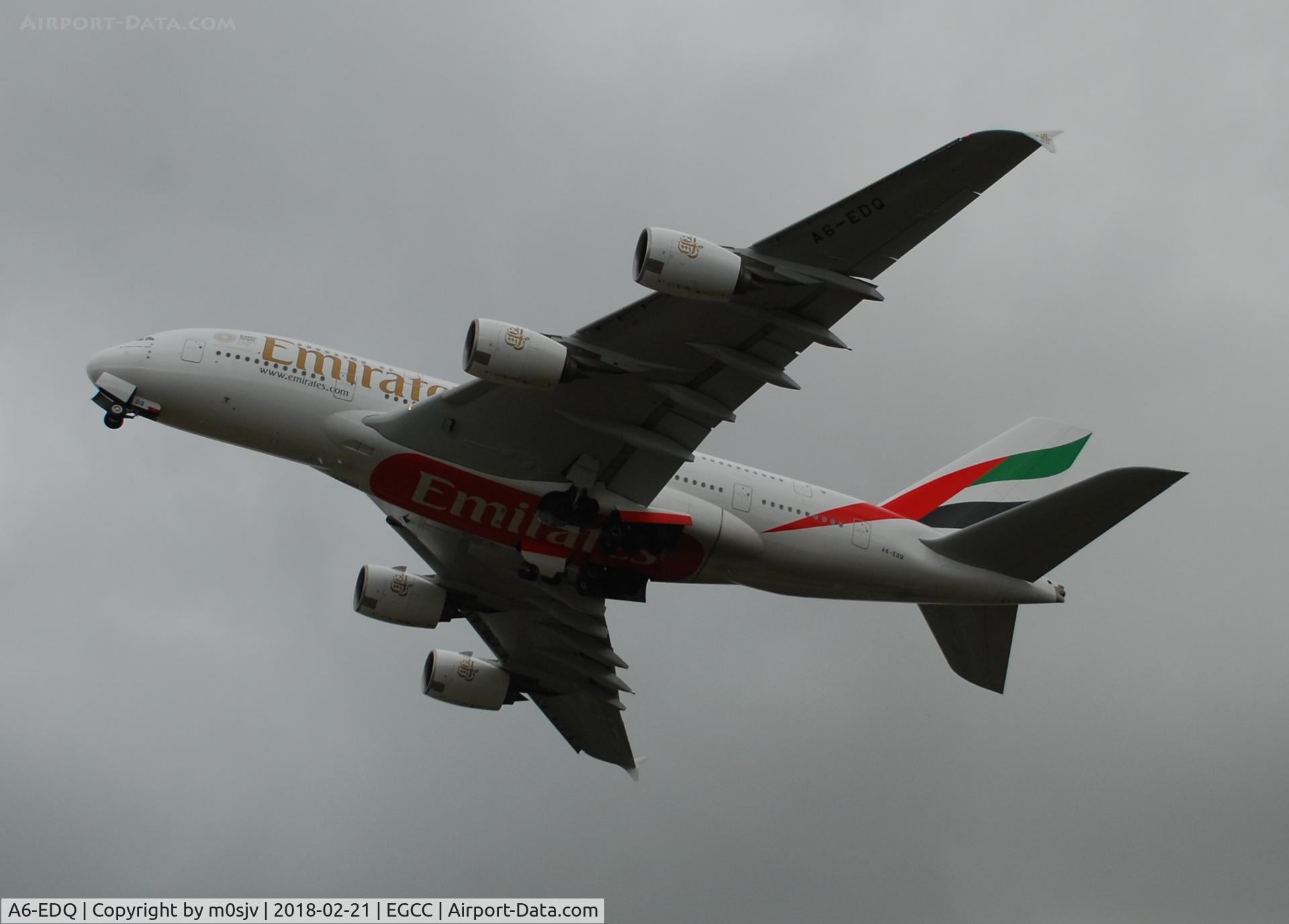 A6-EDQ, 2011 Airbus A380-861 C/N 080, Taken from the Airport Pub