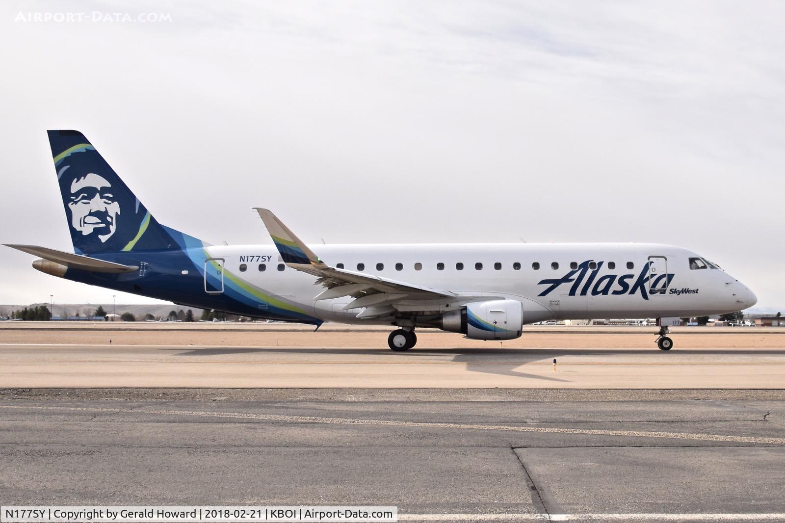 N177SY, 2016 Embraer 175LR (ERJ-170-200LR) C/N 17000535, Taxiing on Alpha to RWY 10L.