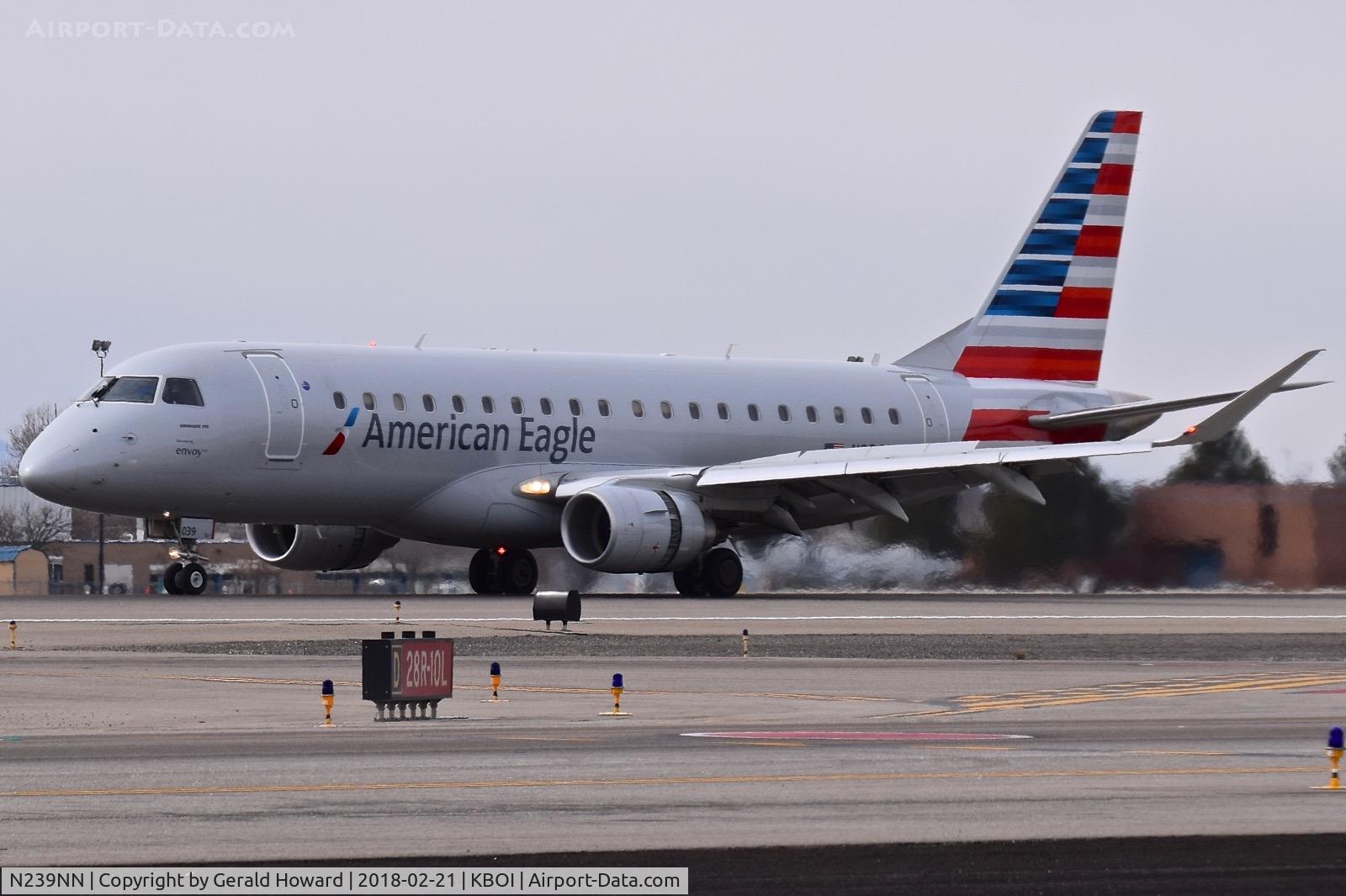 N239NN, 2016 Embraer 175LR (ERJ-170-200LR) C/N 17000586, Landing roll out on RWY 10L.