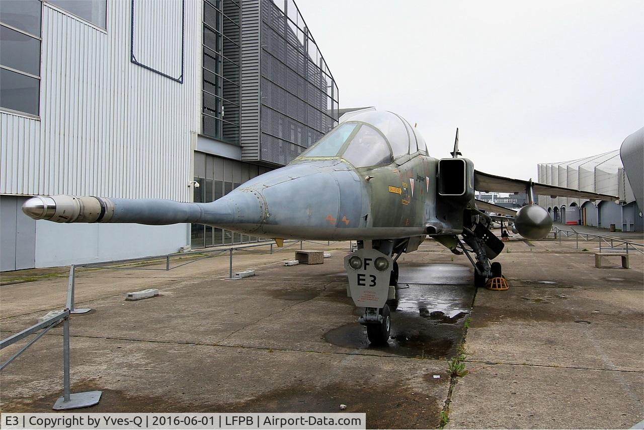 E3, Sepecat Jaguar E C/N E3, Sepecat Jaguar E, Air & Space Museum Paris-Le Bourget Airport (LFPB-LBG)