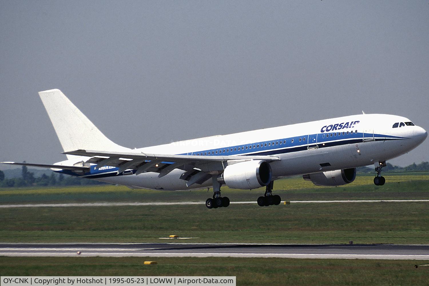 OY-CNK, 1979 Airbus A300B2-320 C/N 094, Bringing Soccer fans to the Champions League final.