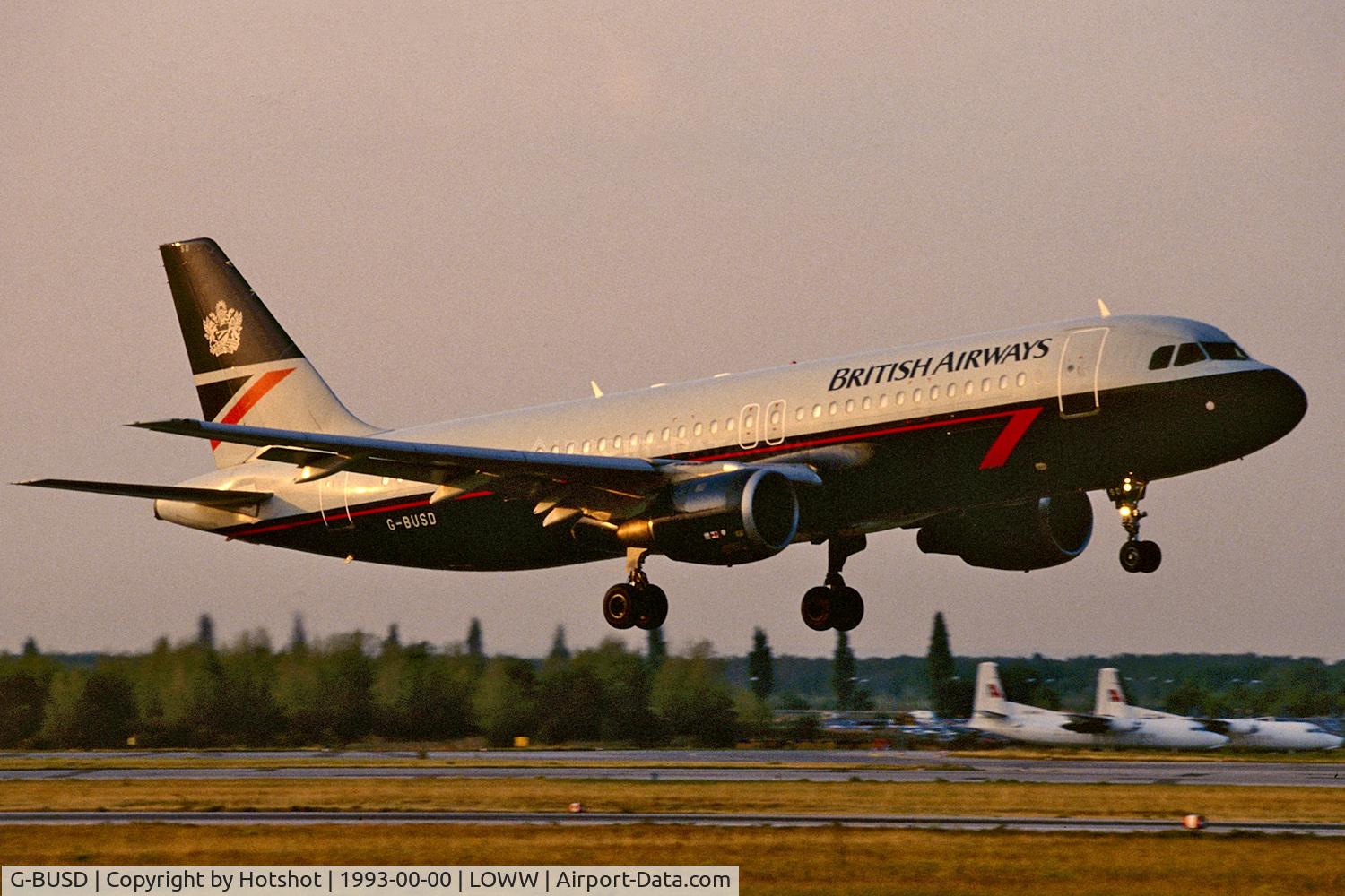 G-BUSD, 1988 Airbus A320-111 C/N 011, Without arrow winglets