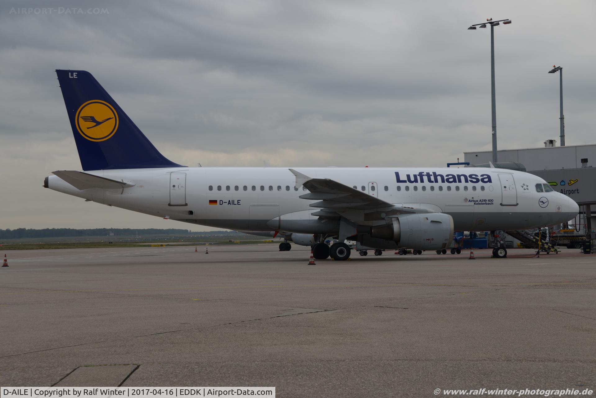 D-AILE, 1996 Airbus A319-114 C/N 627, Airbus A319-114 - LH DLH Lufthansa 'Kelsterbach' - 627 - D-AILE - 16.04.2017 - CGN