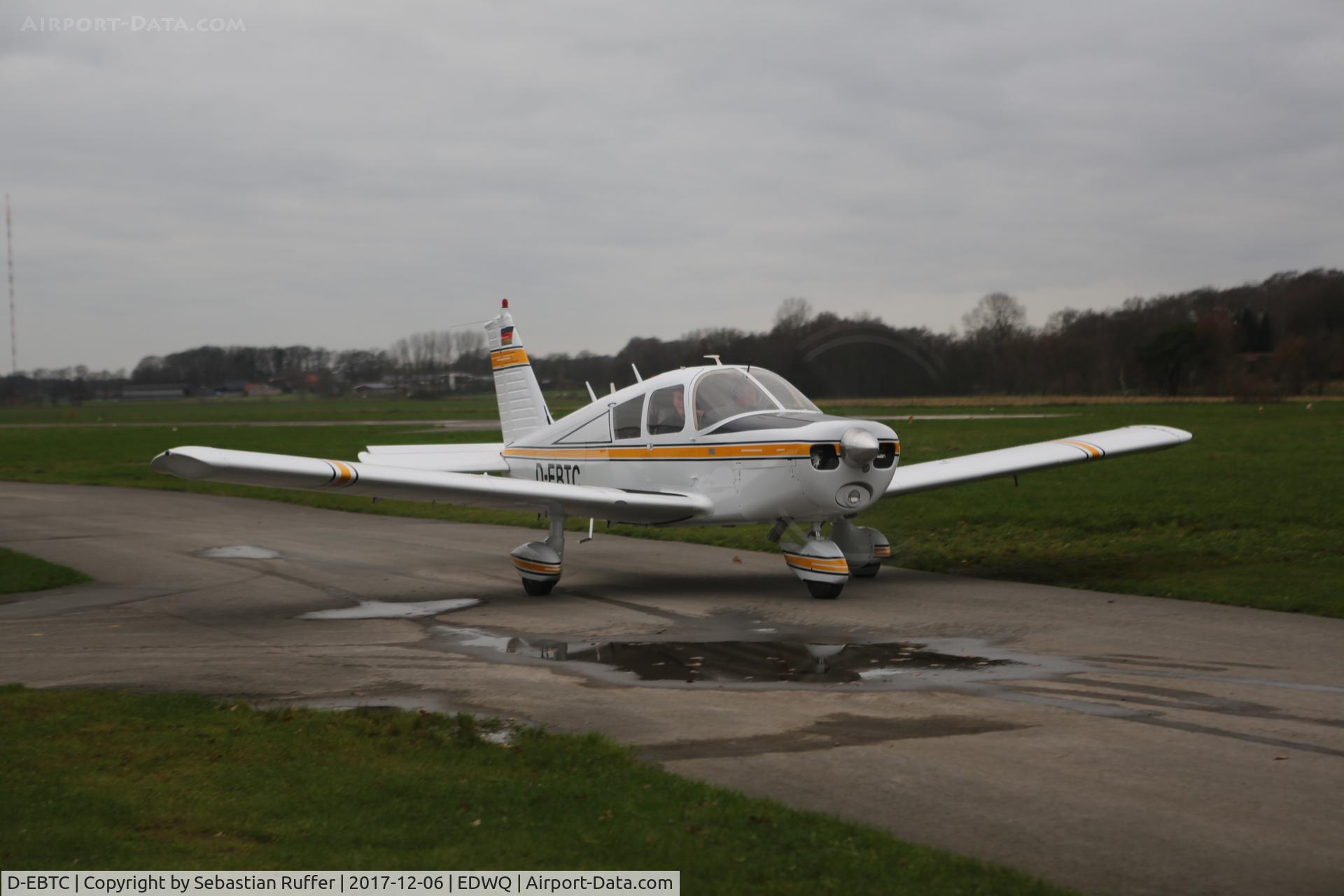 D-EBTC, 1969 Piper PA-28-140 C/N 28-25392, D-EBTC taxiing in after first flight after complete repaint.
