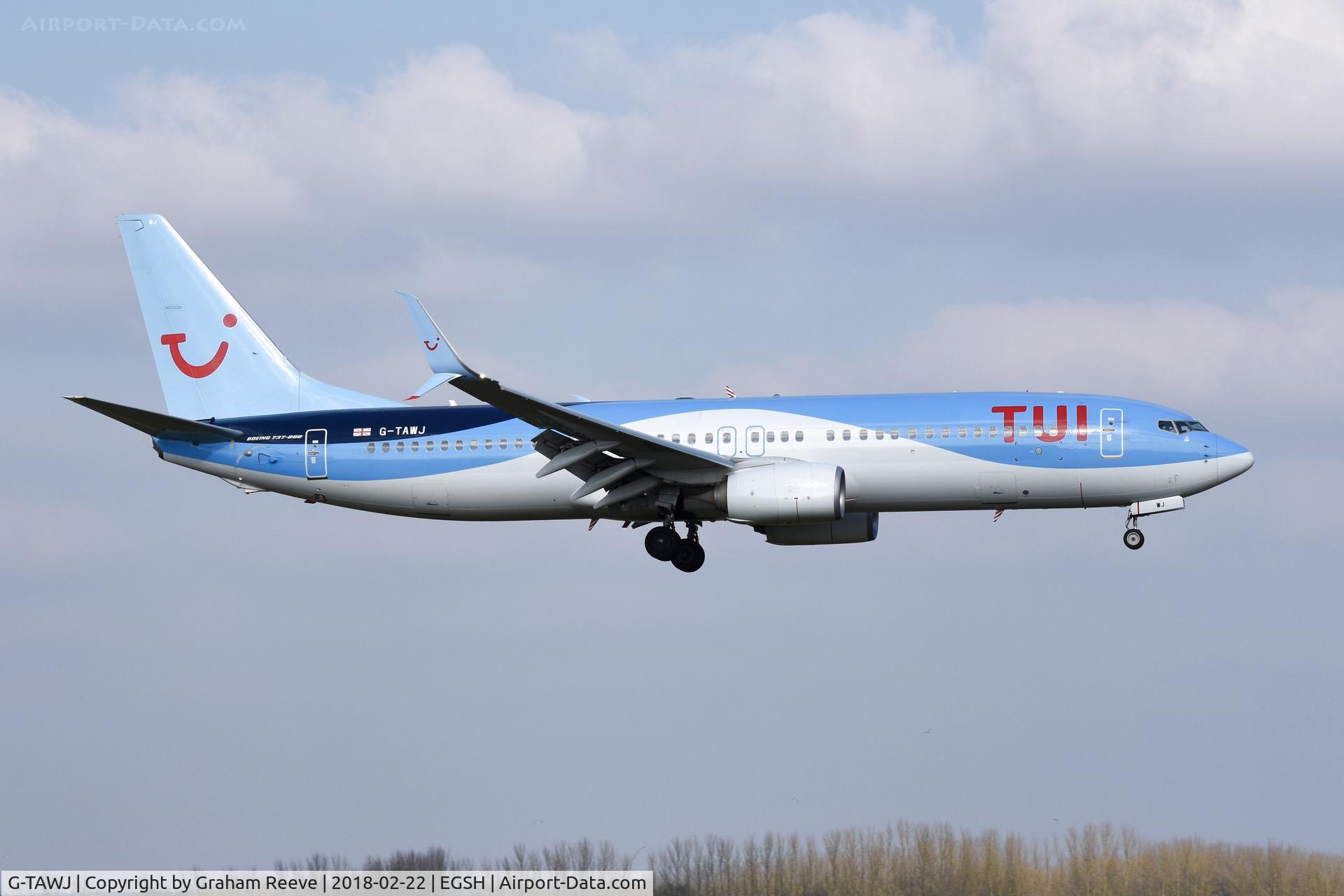 G-TAWJ, 2012 Boeing 737-8K5 C/N 38108, Now with TUI logo.