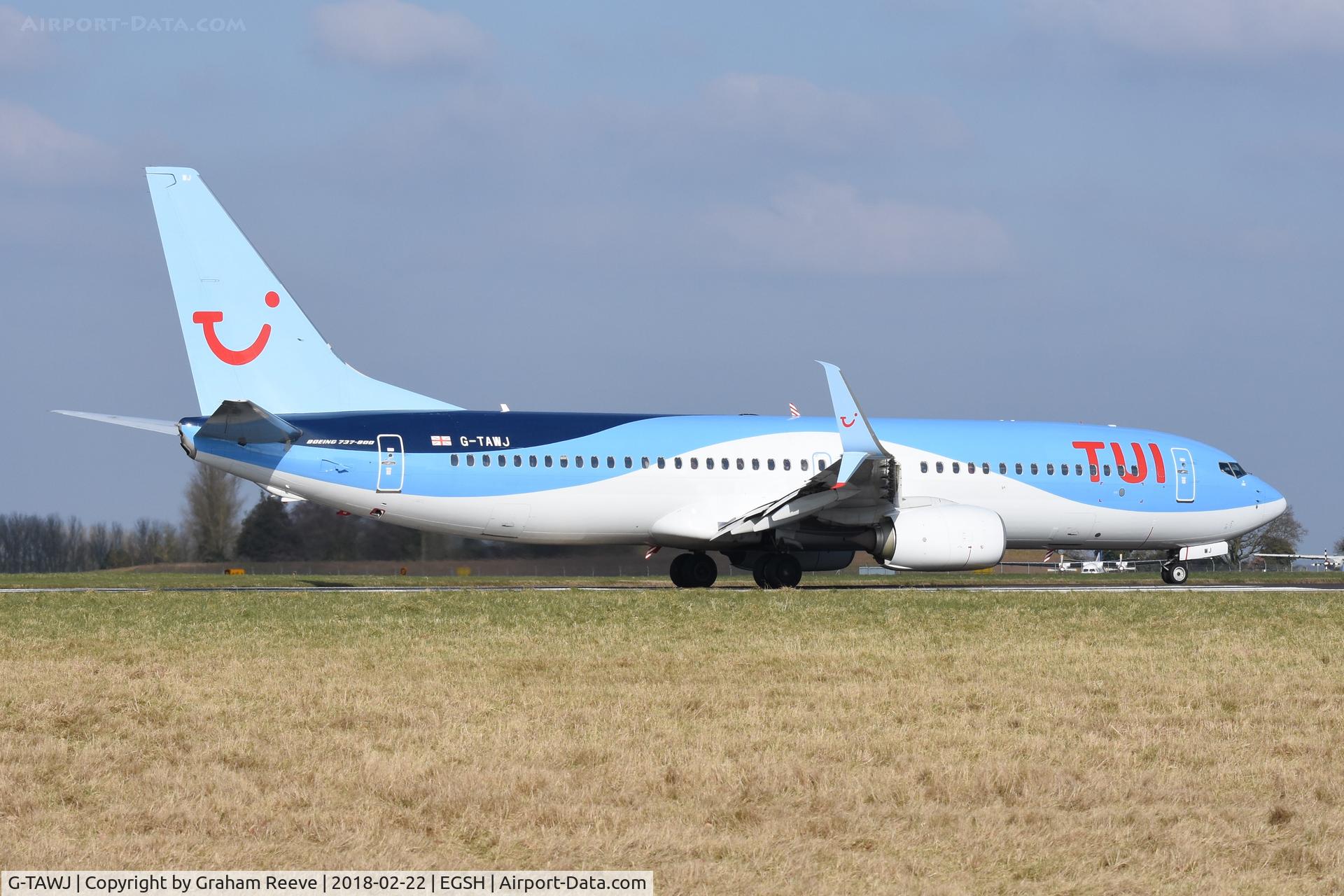 G-TAWJ, 2012 Boeing 737-8K5 C/N 38108, Now with TUI logo's.