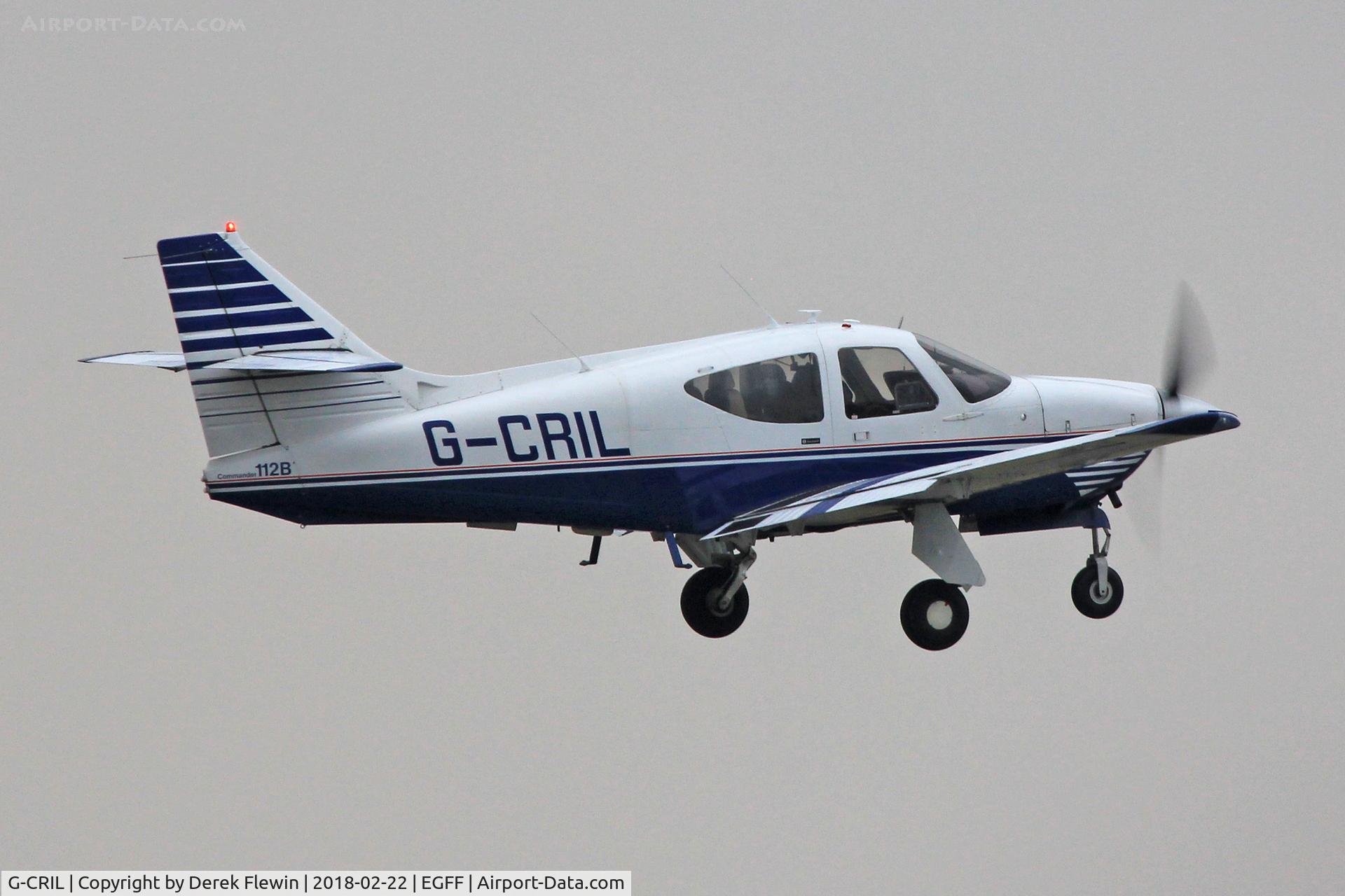 G-CRIL, 1976 Rockwell Commander 112B C/N 521, Commander, EGFF Resident seen departing r12 for local flights.