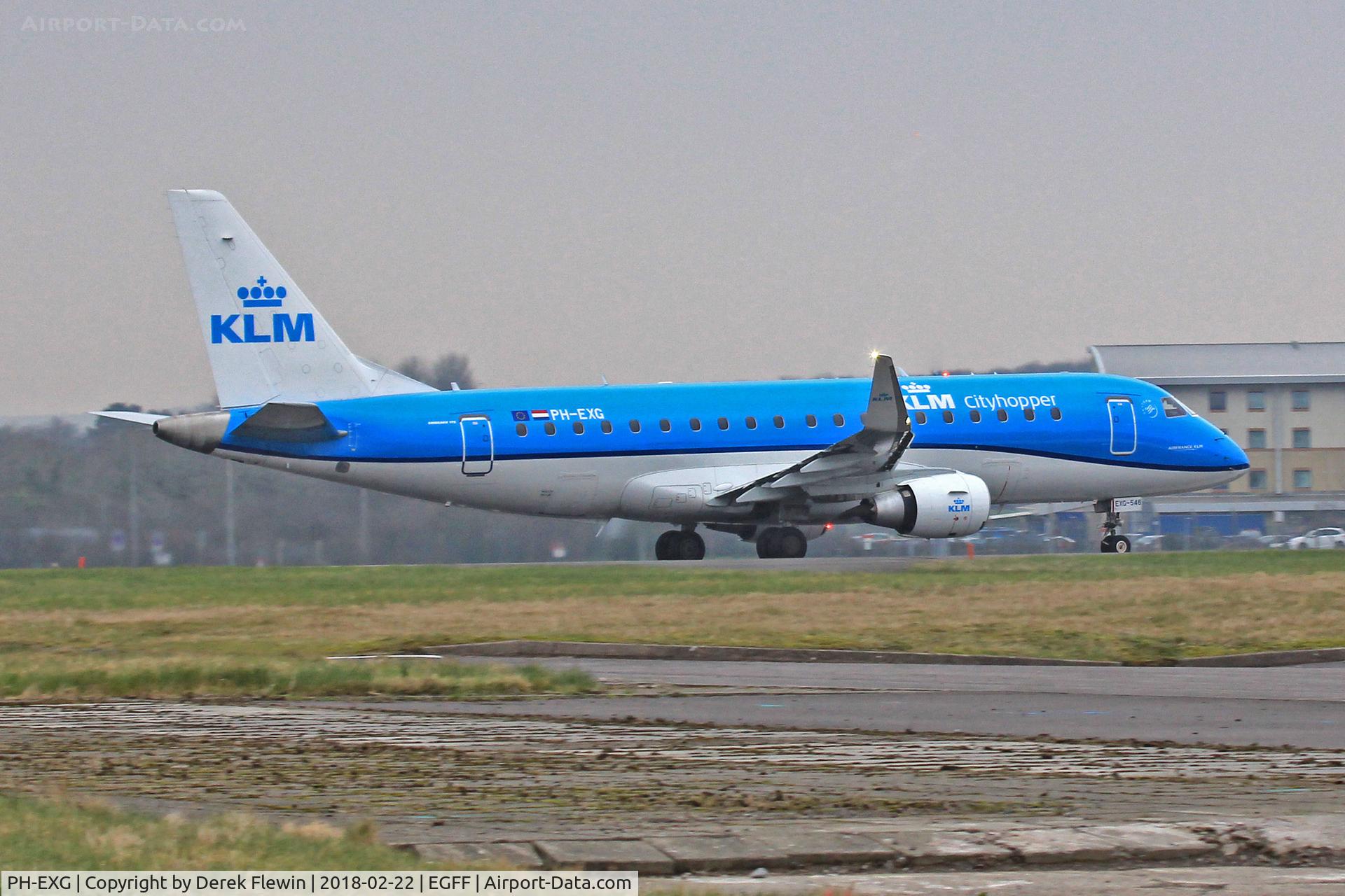 PH-EXG, 2016 Embraer 175STD (ERJ-170-200) C/N 17000546, Fokker 50, KLM callsign KLM 14N, seen departing r12 en-route to 	Amsterdam