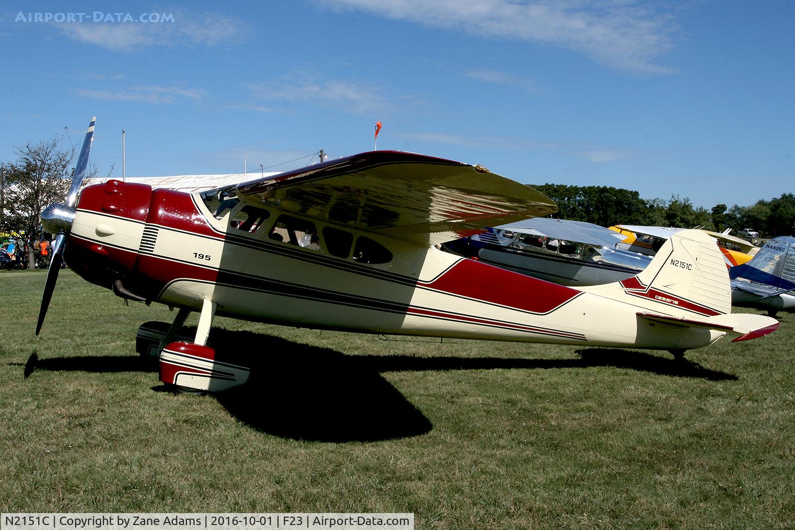 N2151C, 1954 Cessna 195B Businessliner C/N 16136, At the 2016 Ranger, Texas Fly-in