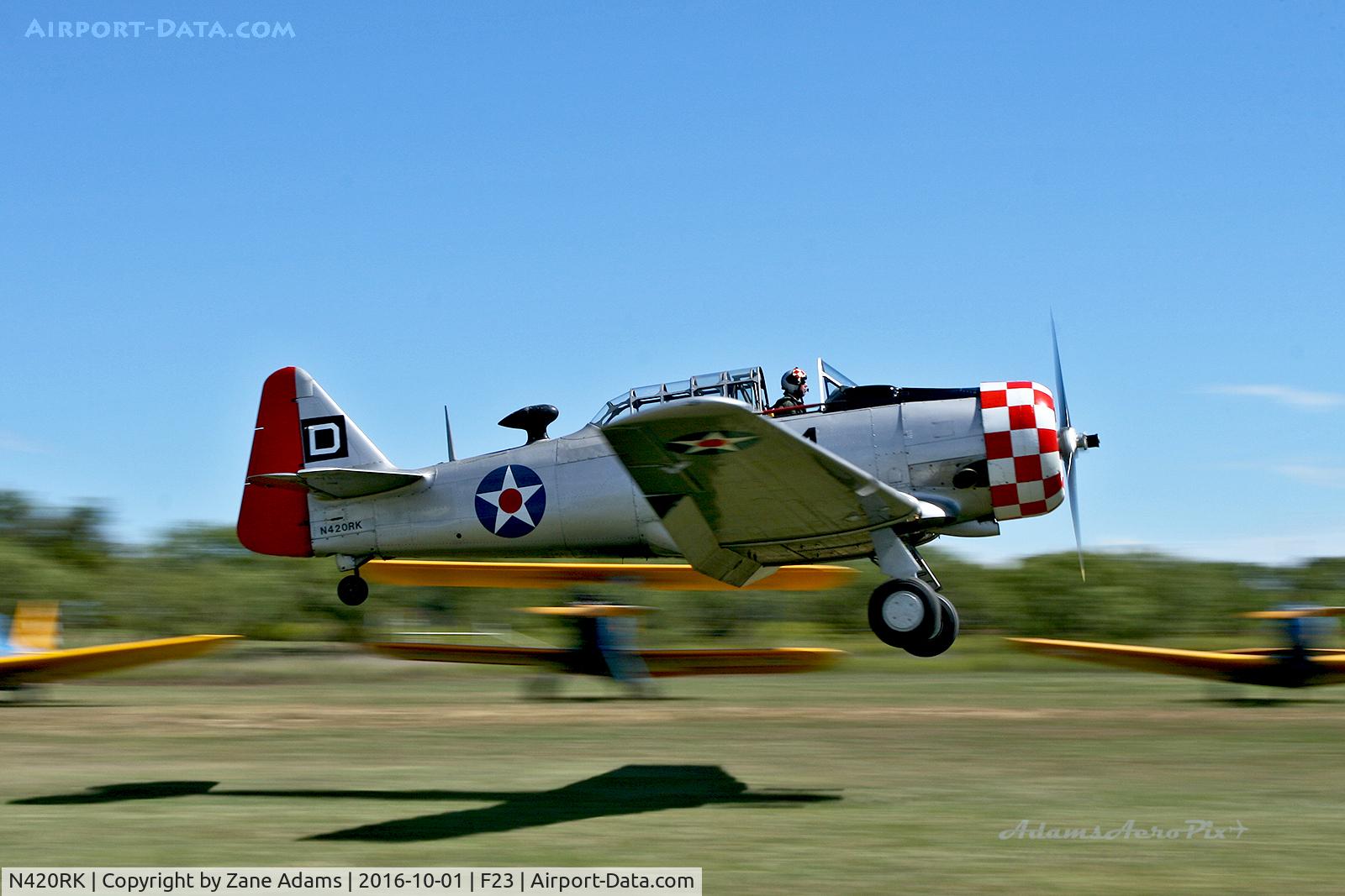 N420RK, 1942 North American AT-6D Texan C/N 42-84933, At the 2016 Ranger, Texas Fly-in