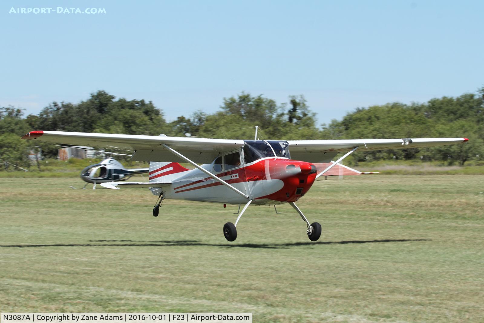 N3087A, 1953 Cessna 170B C/N 25731, At the 2016 Ranger, Texas Fly-in
