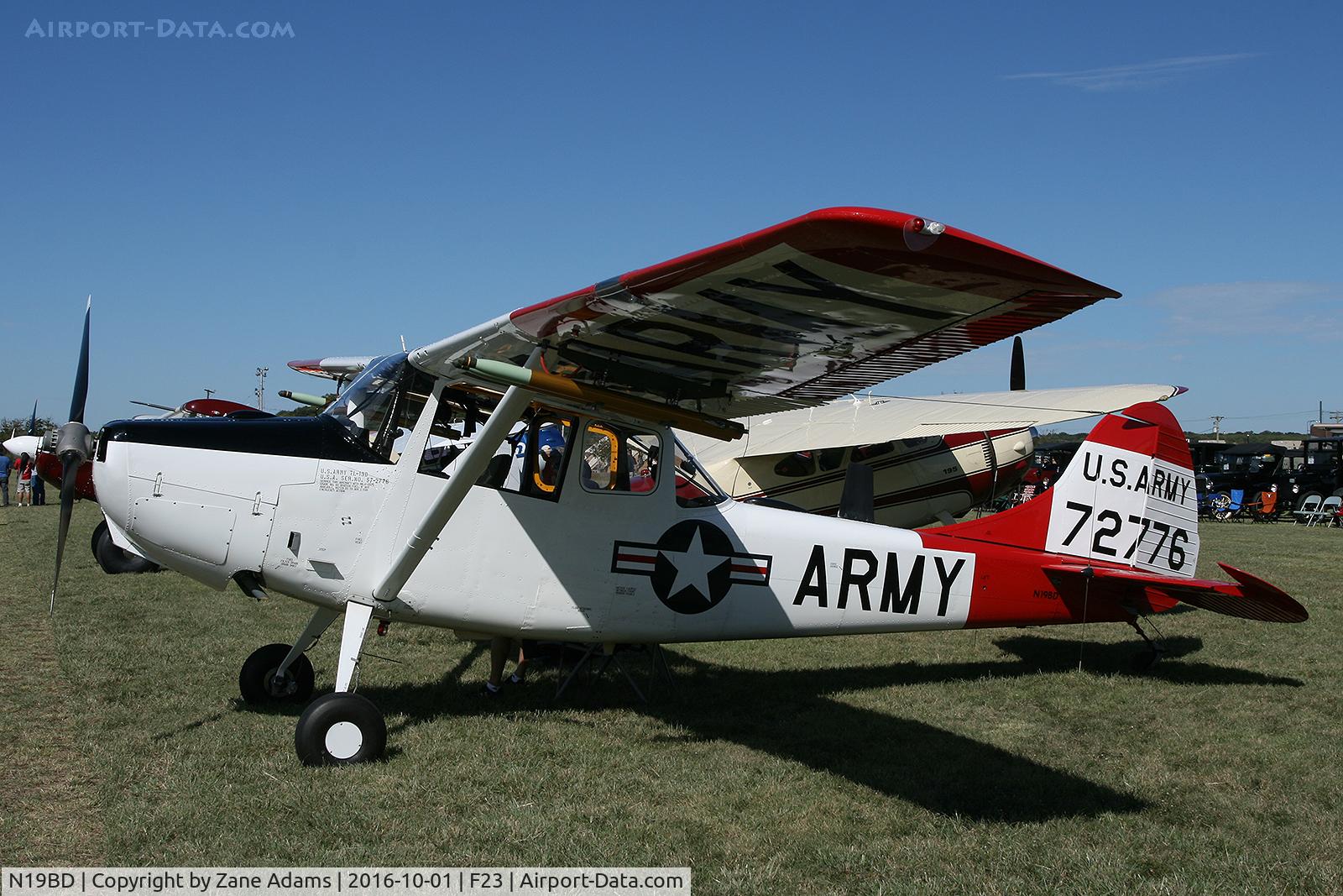 N19BD, 1971 Cessna 305B C/N 23954, At the 2016 Ranger, Texas Fly-in