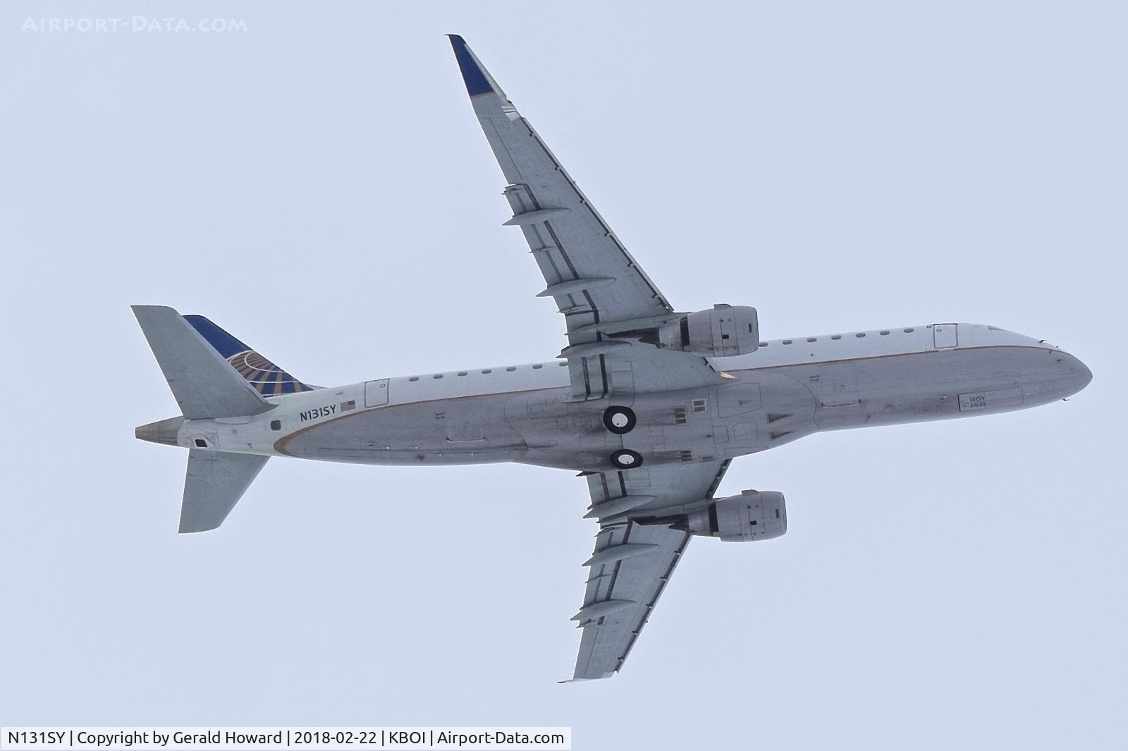 N131SY, 2015 Embraer 175LR (ERJ-170-200LR) C/N 17000450, Departing BOI.