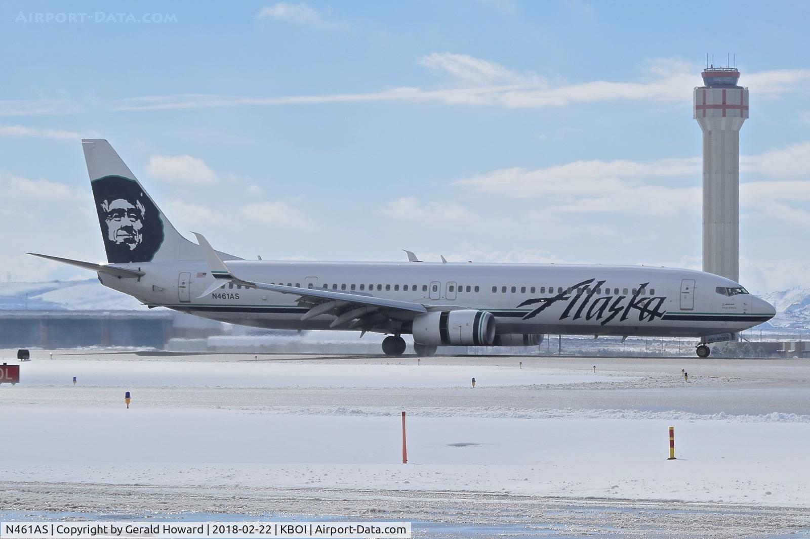 N461AS, 2014 Boeing 737-990/ER C/N 36363, Landing roll out on RWY 28R.