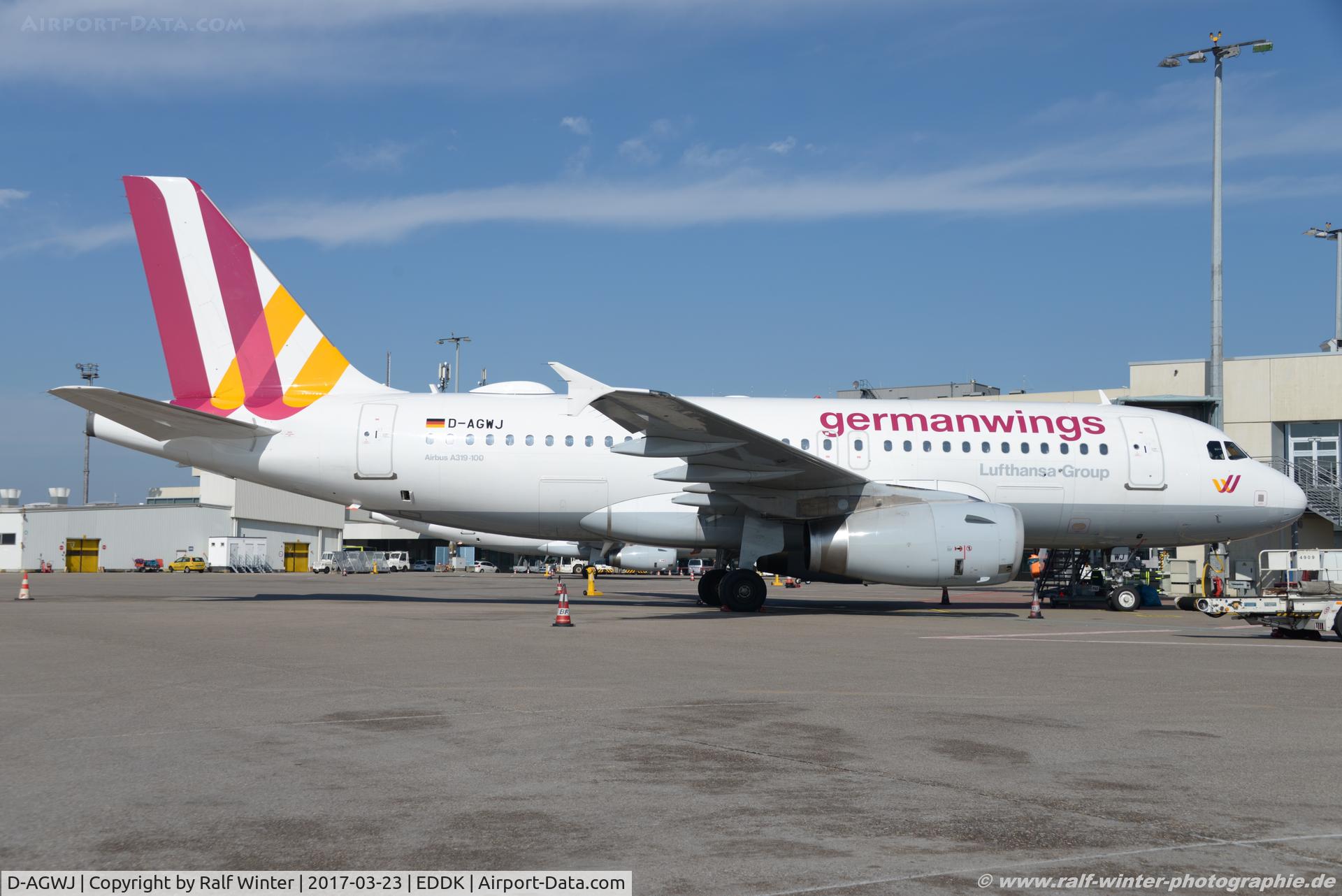 D-AGWJ, 2008 Airbus A319-132 C/N 3375, Airbus A319-132 - 4U GWI Germanwings - 3375 - D-AGWJ - 23.03.2017 - CGN