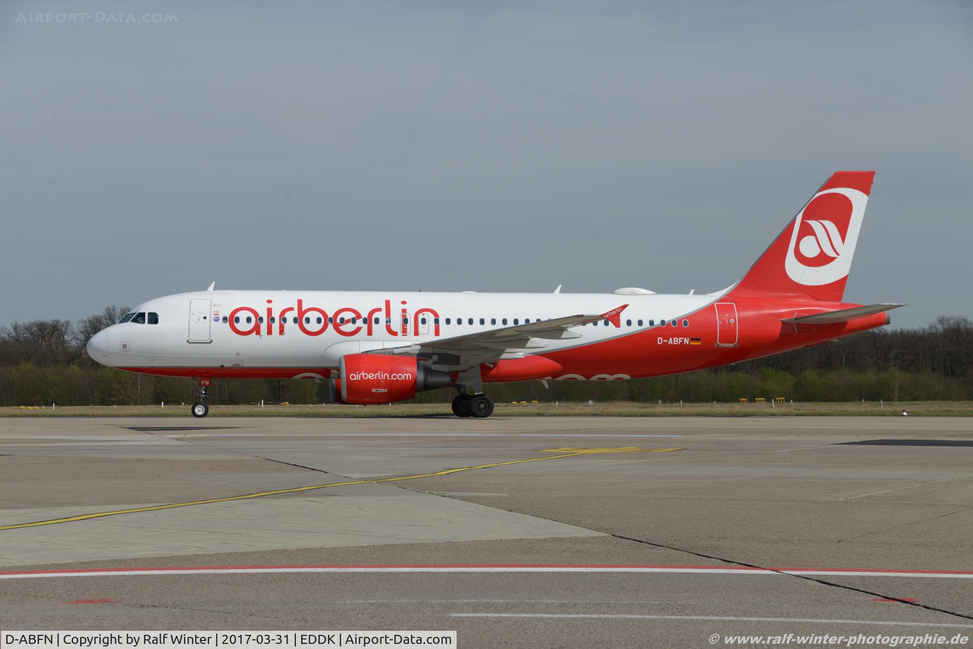 D-ABFN, 2010 Airbus A320-214 C/N 4510, Airbus A320-214 - AB BER Air Berlin - 4510 - D-ABFN - 31.03.2017 - CGN