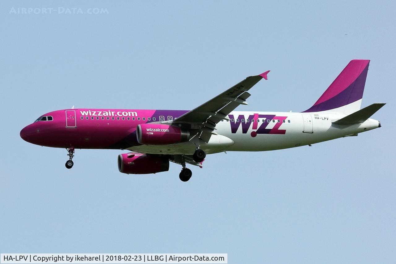 HA-LPV, 2009 Airbus A320-232 C/N 3927, Flight from Bucharest, Romania.