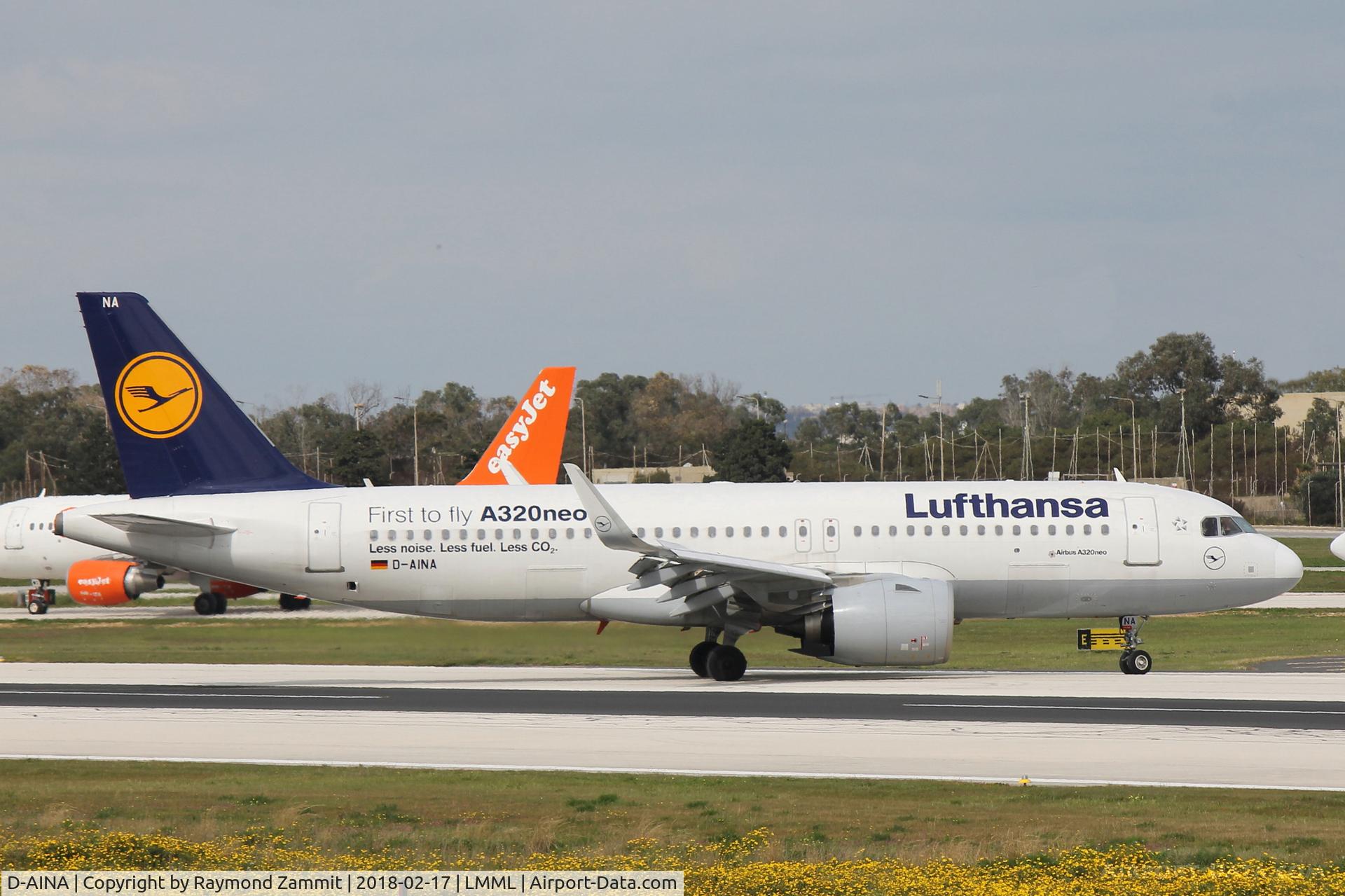 D-AINA, 2015 Airbus A320-271N C/N 6801, A320 D-AINA Lufthansa