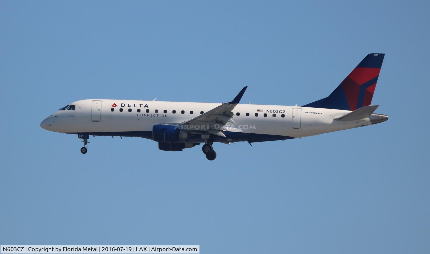 N603CZ, 2007 Embraer 175LR (ERJ-170-200LR) C/N 17000176, Delta Connection