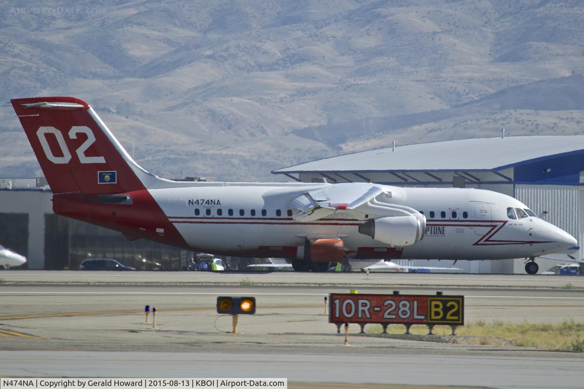 N474NA, British Aerospace BAe.146-200A C/N E2084, Take off on RWY 10L.