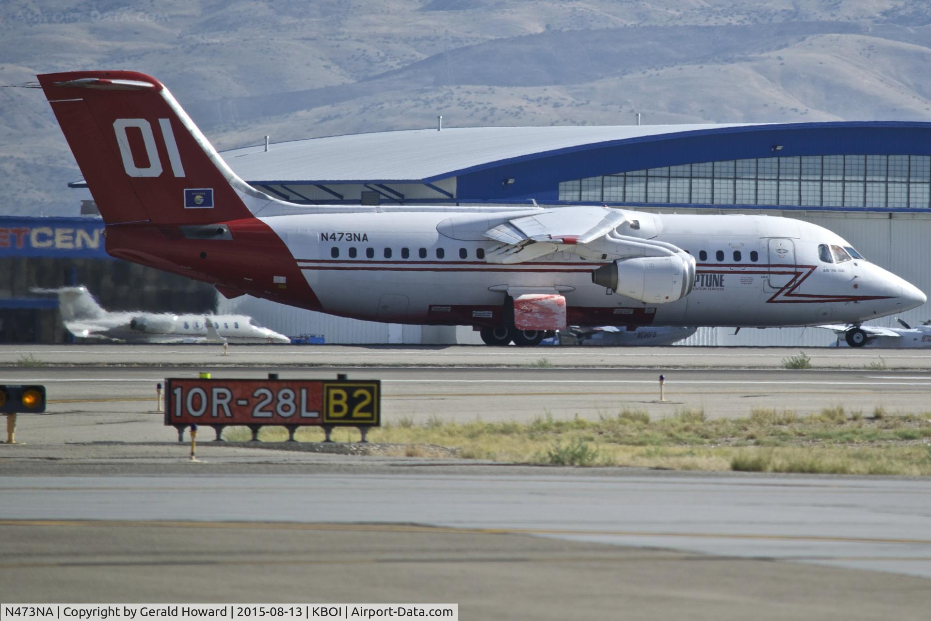 N473NA, 1985 British Aerospace BAe.146-200A C/N E2045, Take off on RWY 10L.